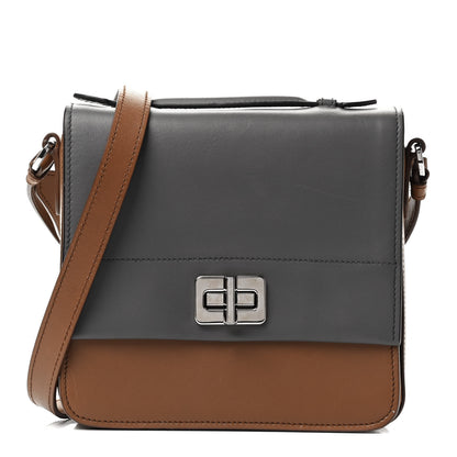 Prada City Calf Bi-Color Crossbody Bag Cannella Marmo 1 of 11