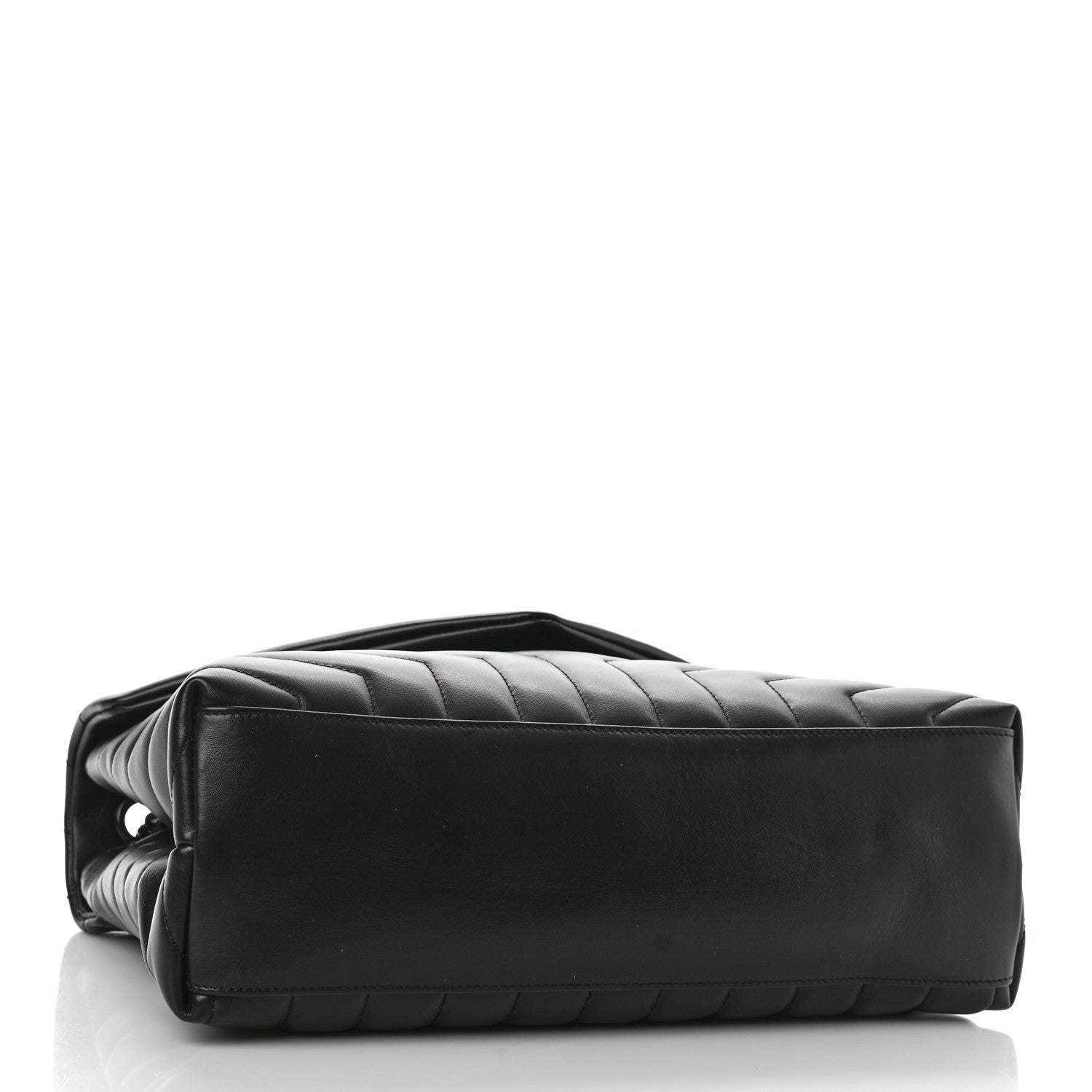 Saint Laurent Calfskin Y Quilted Monogram Monochrome Medium Loulou Chain Satchel Black 5 of 9