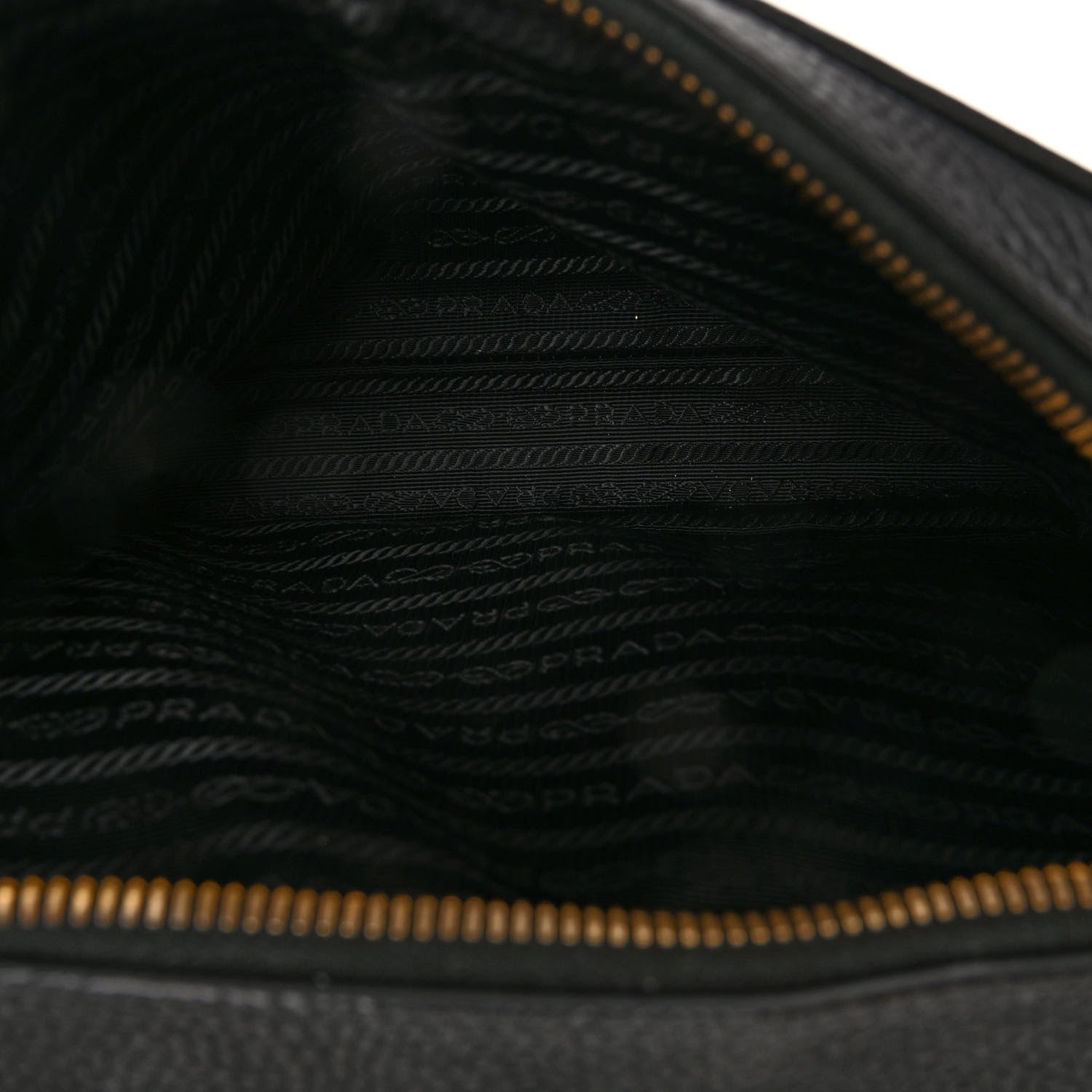 Prada Vitello Daino Medium Double Zip Shoulder Bag Black 5 of 12