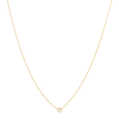 Cartier 18K Yellow Gold Diamond XS D'Amour Pendant Necklace 1 of 7