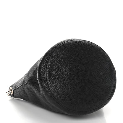 Prada Vitello Daino Bucket Bag Black 3 of 8