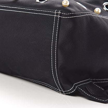 3.1 Phillip Lim 3.1 Satin Faux Pearl Eyelet Go Go Backpack Phantom Blue 10 of 10