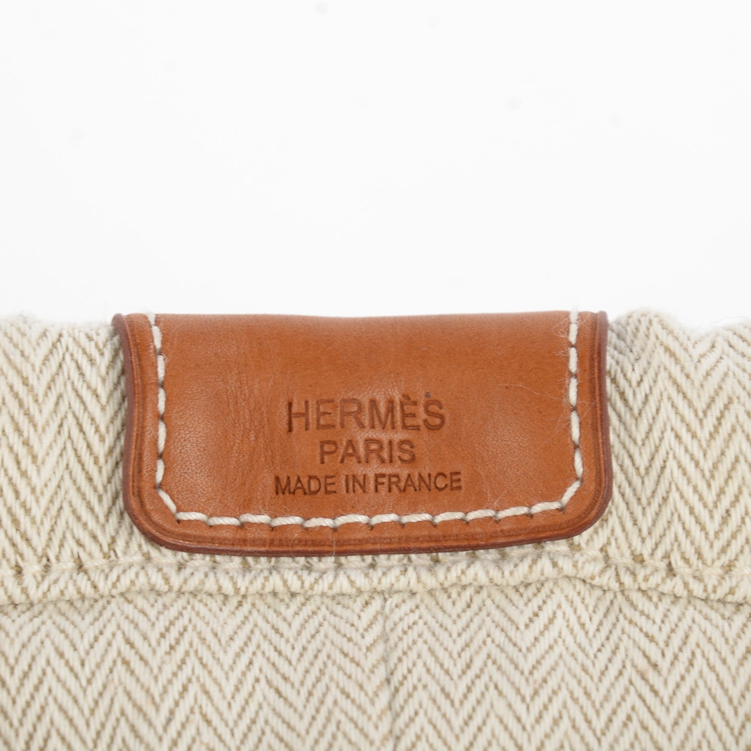 Hermes Canvas Barenia Fourbi 20 PM Pouch Naturel Fauve 7 of 10