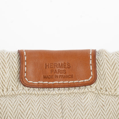 Hermes Canvas Barenia Fourbi 20 PM Pouch Naturel Fauve 7 of 10