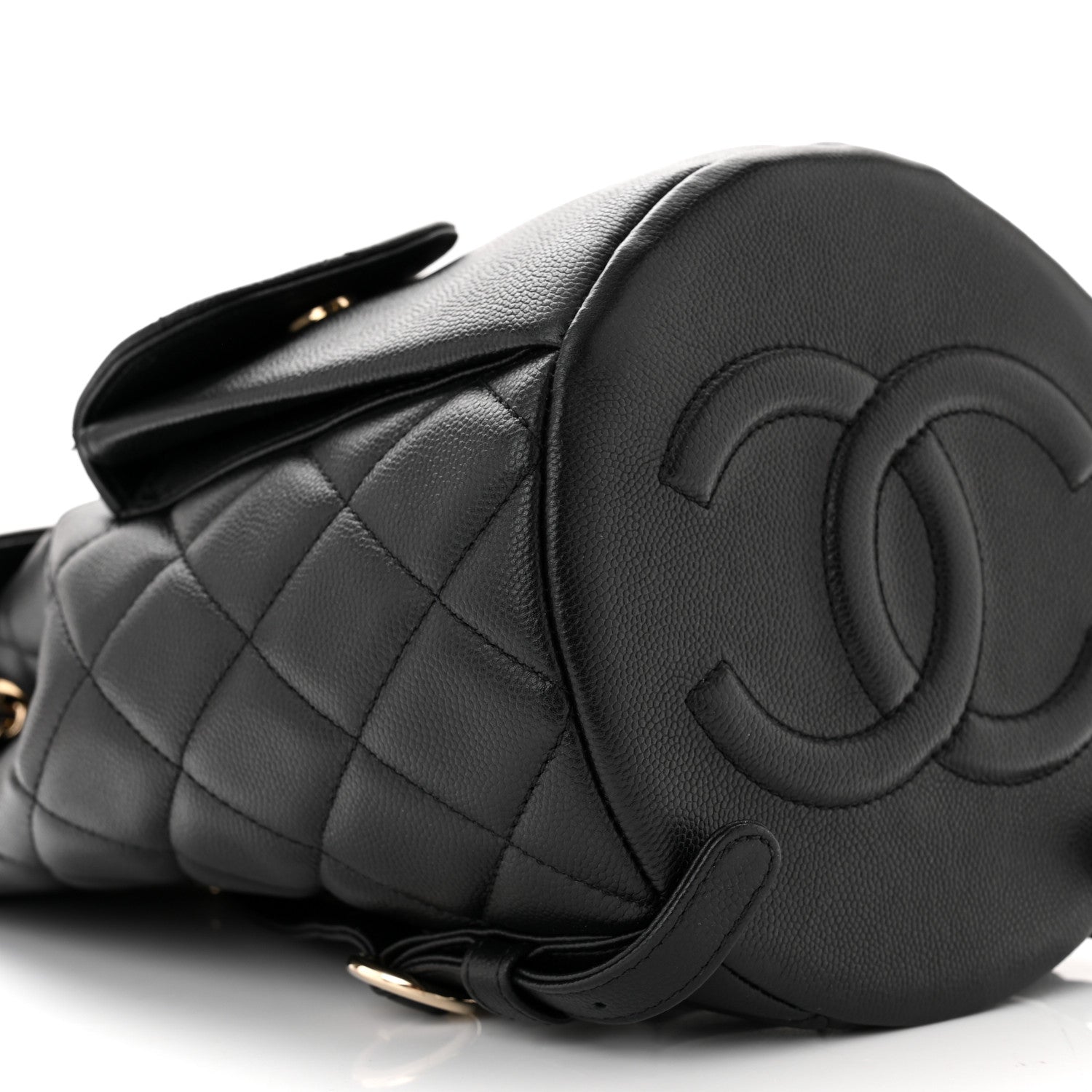 Chanel Caviar Quilted Pockets Backpack Black 8 of 9