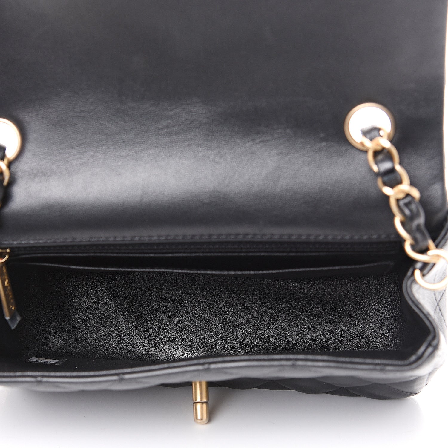 Chanel Lambskin Quilted Mini Rectangular Flap Black 4 of 11