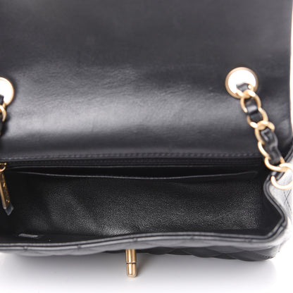 Chanel Lambskin Quilted Mini Rectangular Flap Black 4 of 11
