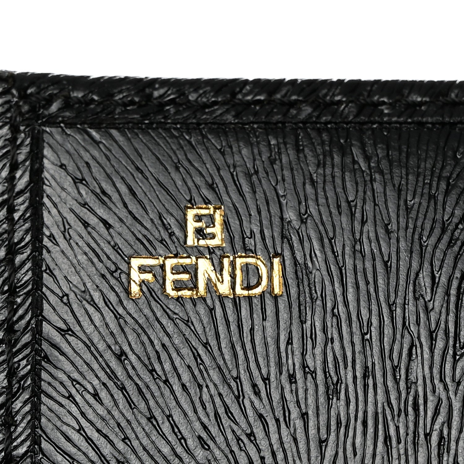 Fendi Shiny Calfskin Continental Wallet Black 7 of 9