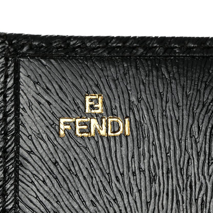 Fendi Shiny Calfskin Continental Wallet Black 7 of 9