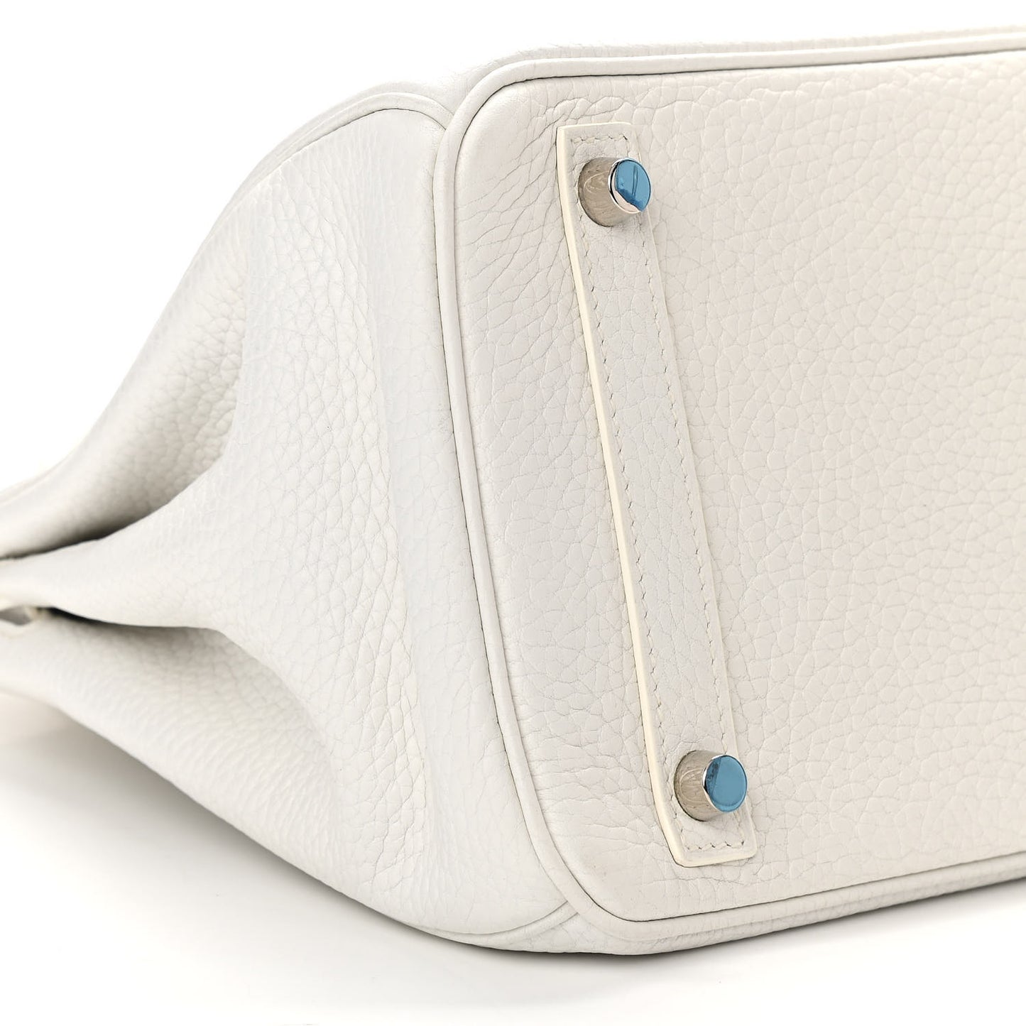 Taurillon Clemence Birkin 30 White