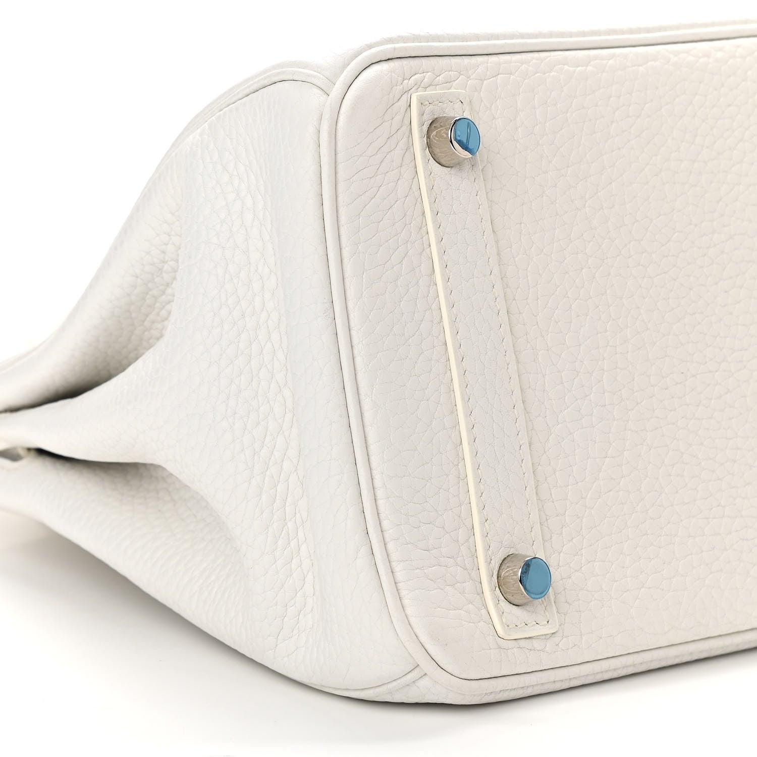 Hermes Taurillon Clemence Birkin 30 White 8 of 11