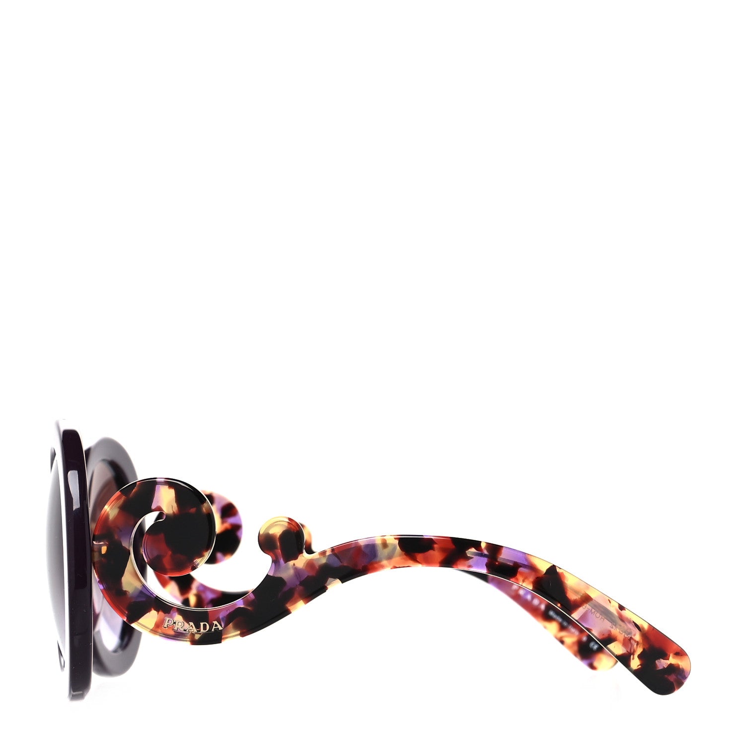 Prada Baroque Sunglasses SPR 27N Tortoise Purple 3 of 8