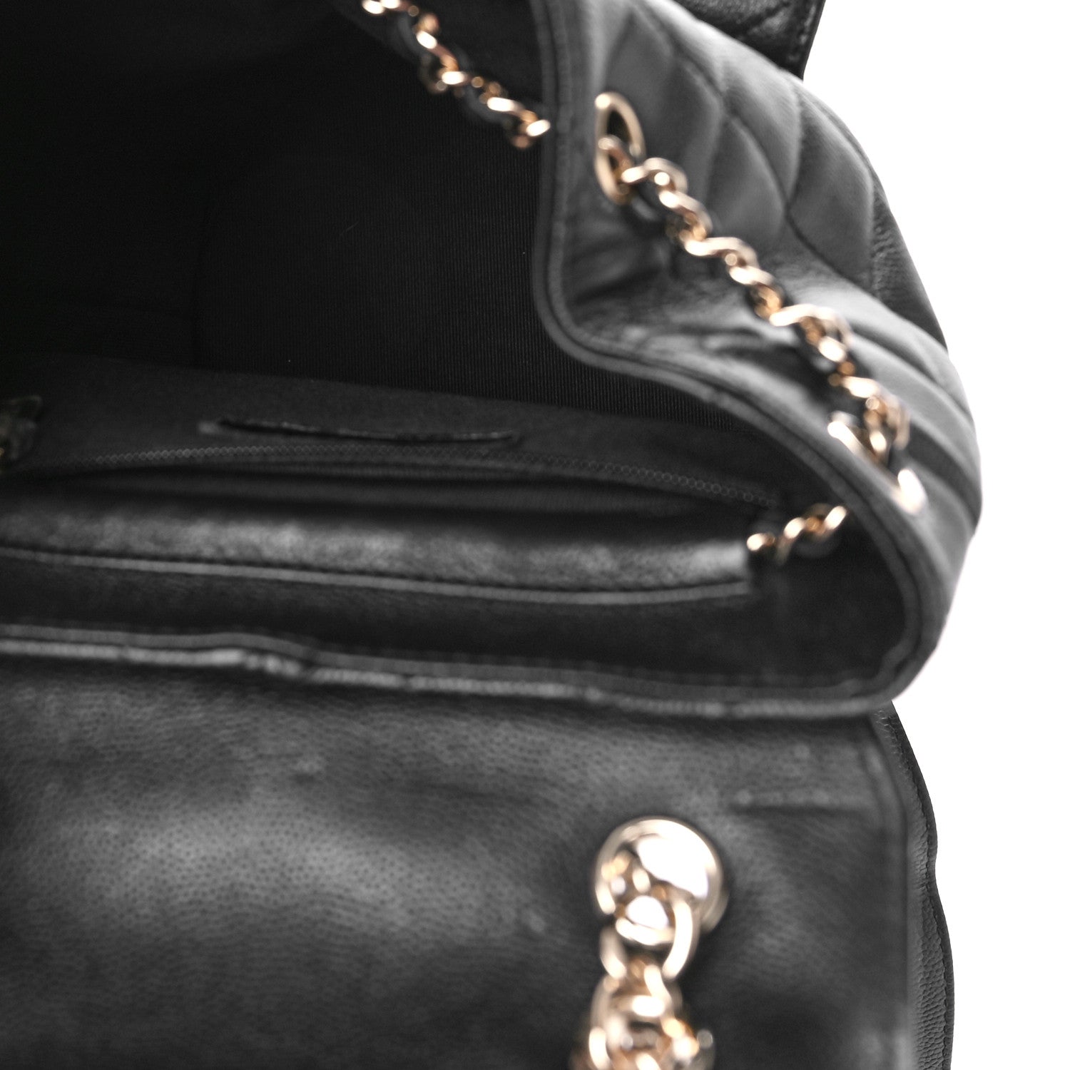Chanel Caviar Quilted Pockets Backpack Black 4 of 8