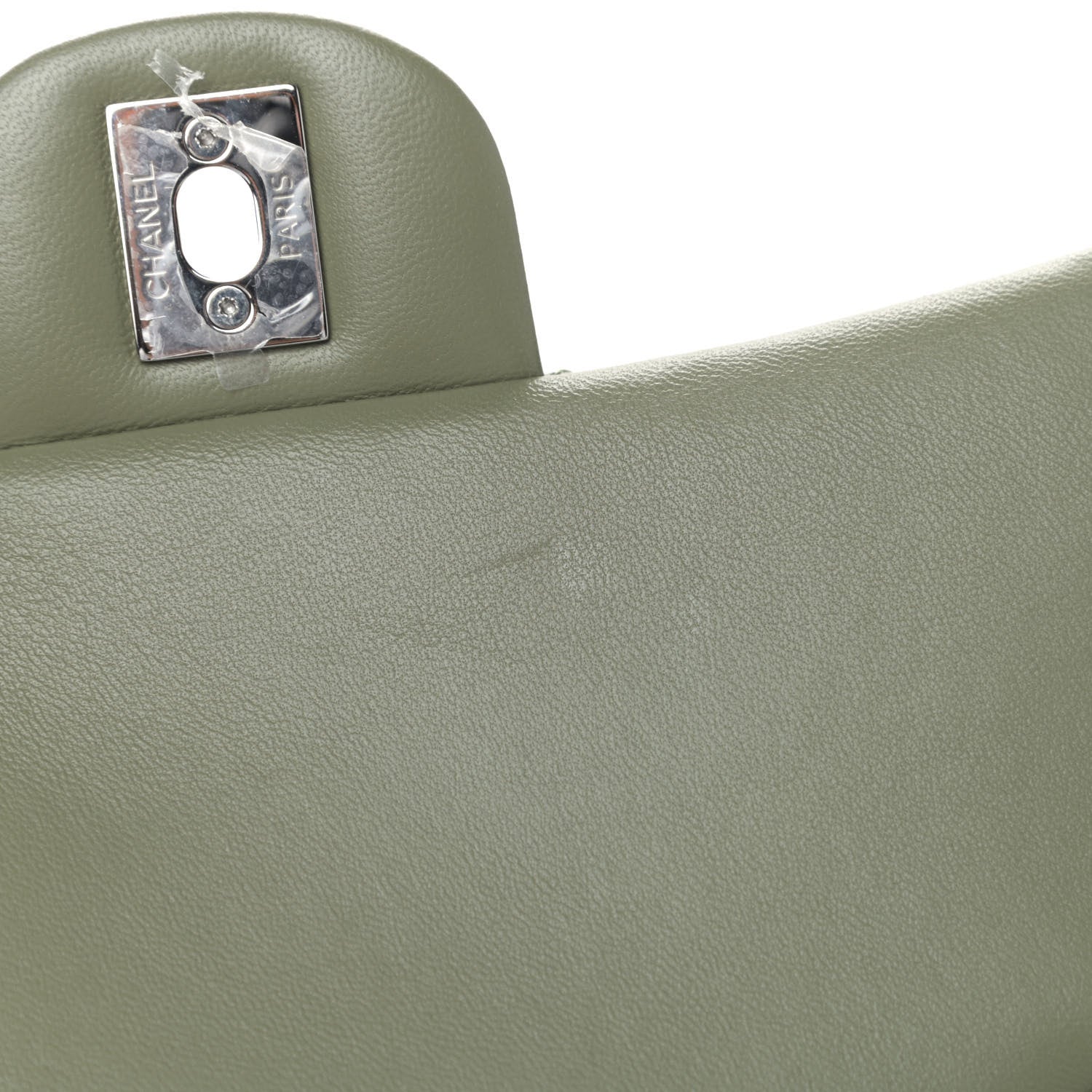 Chanel Lambskin Quilted Mini Rectangular Flap Green 4 of 5