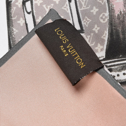 Louis Vuitton Silk Monogram Trunks Bandeau Rose Poudre 3 of 5
