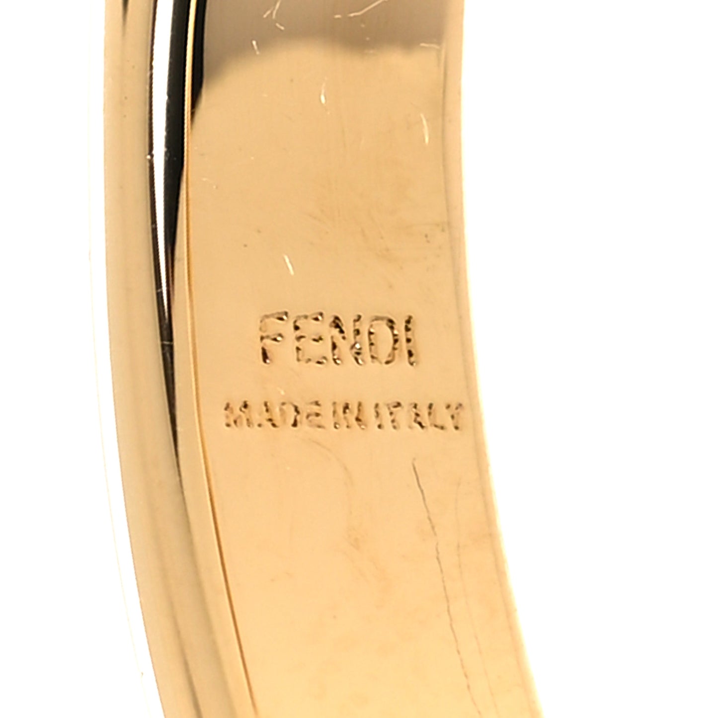 Metal Crystal F is Fendi Hoop Earrings Gold