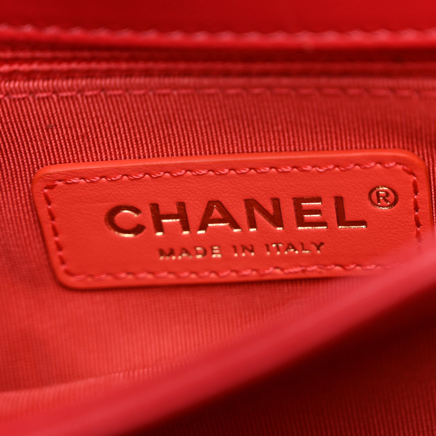Chanel Lambskin Chevron Quilted Gold Top Handle Flap Bag Red 6 of 10