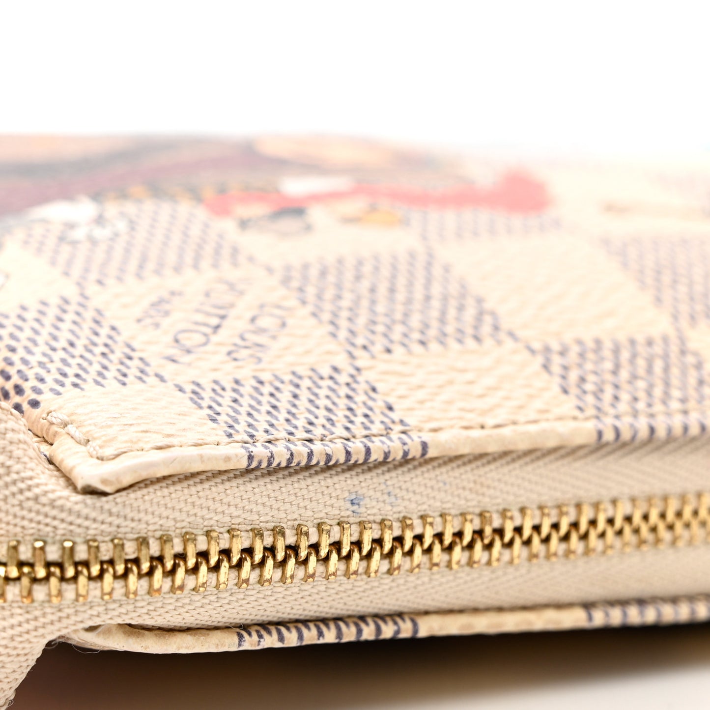 Damier Azur 2015 Christmas Animation Mini Pochette Accessories
