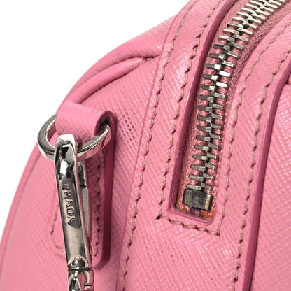 Prada Saffiano Lux Top Handle Crossbody Bag Rosa 18 of 21