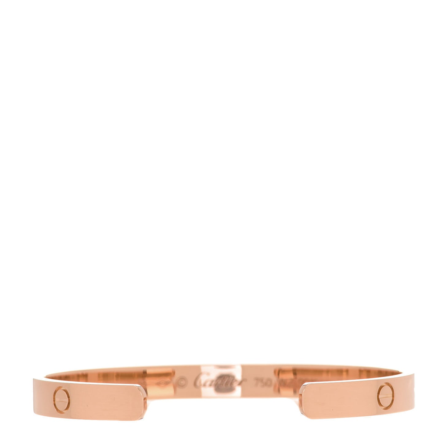 18K Pink Gold LOVE Cuff Bracelet 18