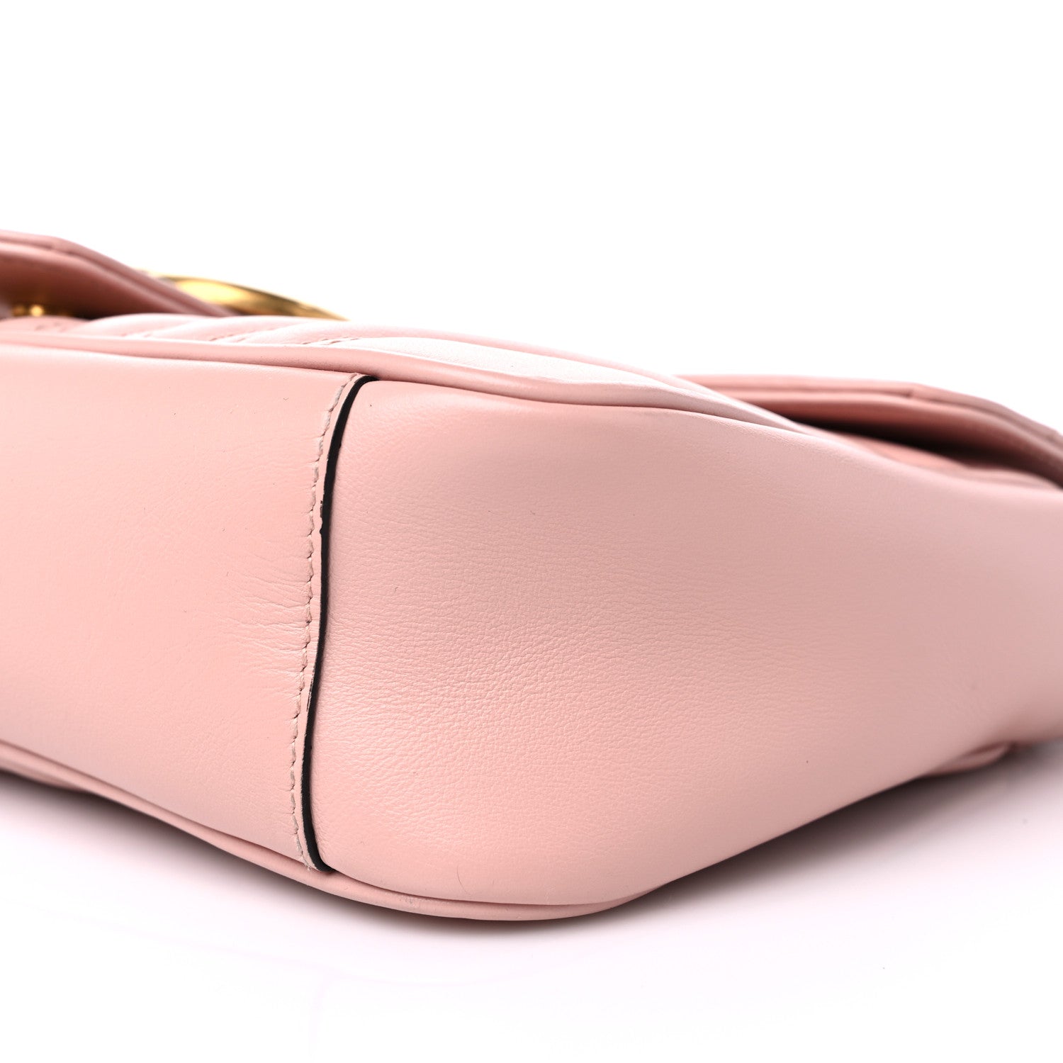 Gucci Calfskin Matelasse Small GG Marmont Shoulder Bag Perfect Pink 9 of 13