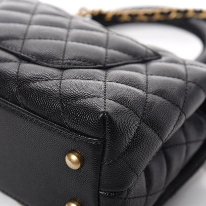 Chanel Caviar Quilted Mini Coco Handle Flap Black 13 of 14