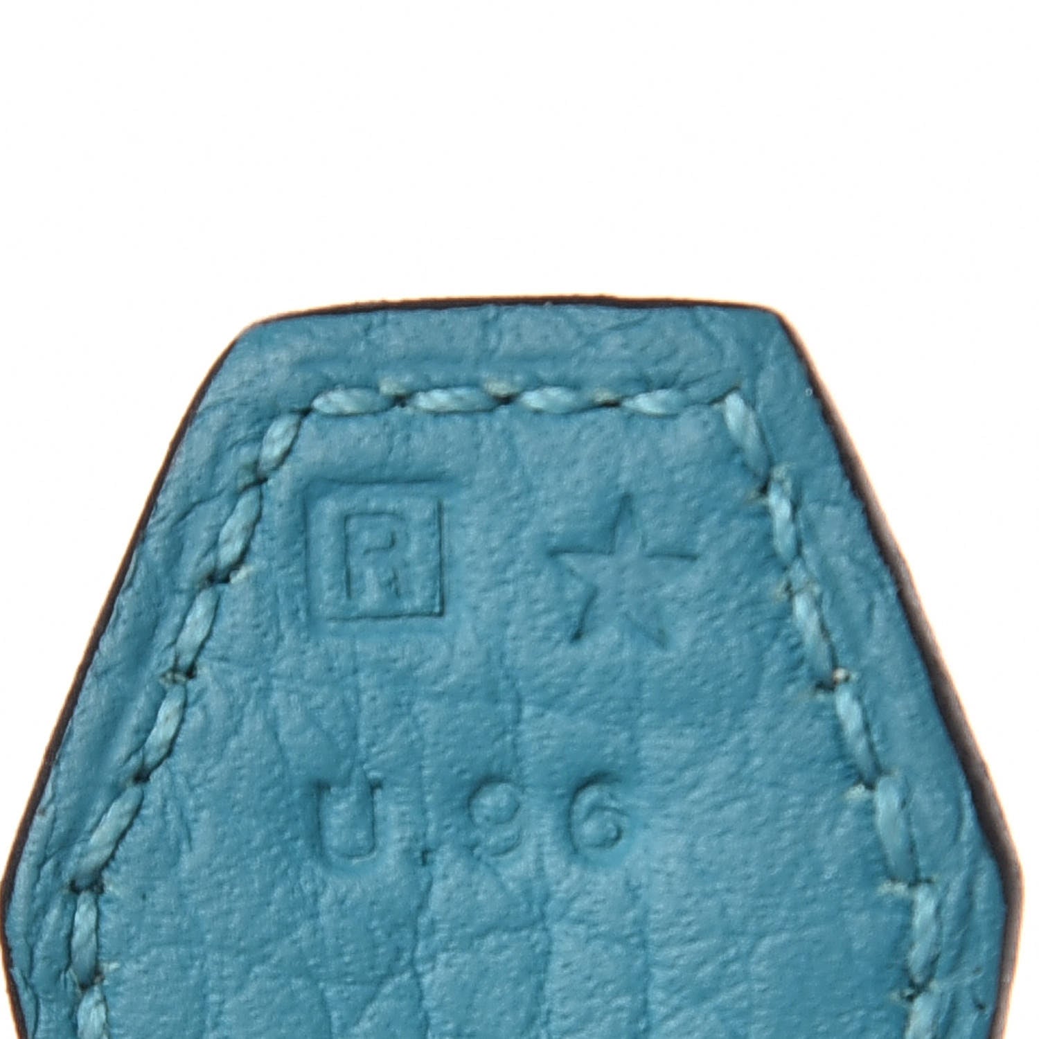 Hermes Taurillon Clemence Bolide 35 Turquoise 6 of 15
