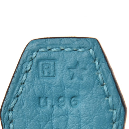 Hermes Taurillon Clemence Bolide 35 Turquoise 6 of 15