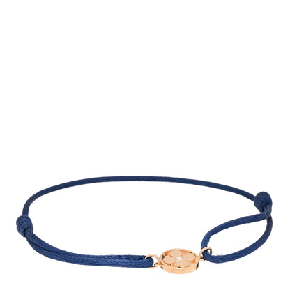 Louis Vuitton 18K Pink Gold Diamond Idylle Blossom Sun Cord Bracelet Blue 1 of 4