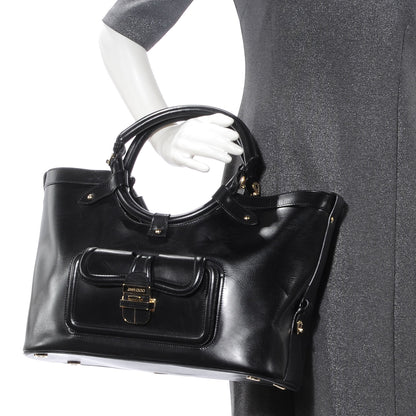 Jimmy Choo Leather Tahula Tote Black 2 of 6