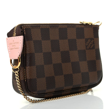 Louis Vuitton Damier Ebene 2020 Christmas Animation Big Wheel Mini Pochette Accessories Rose Ballerine 3 of 8