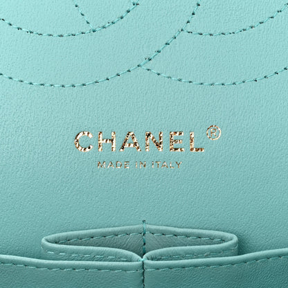 Chanel Caviar Quilted Jumbo Double Flap Light Blue 5 of 13