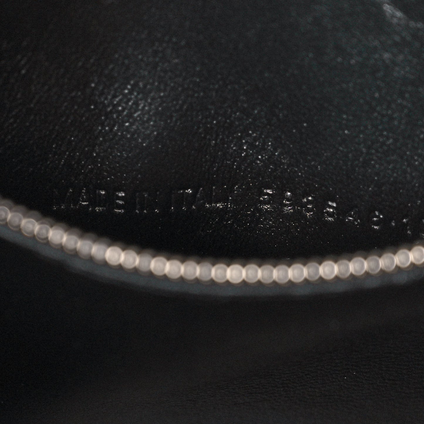 Grained Calfskin Small Hourglass Top Handle Bag Black