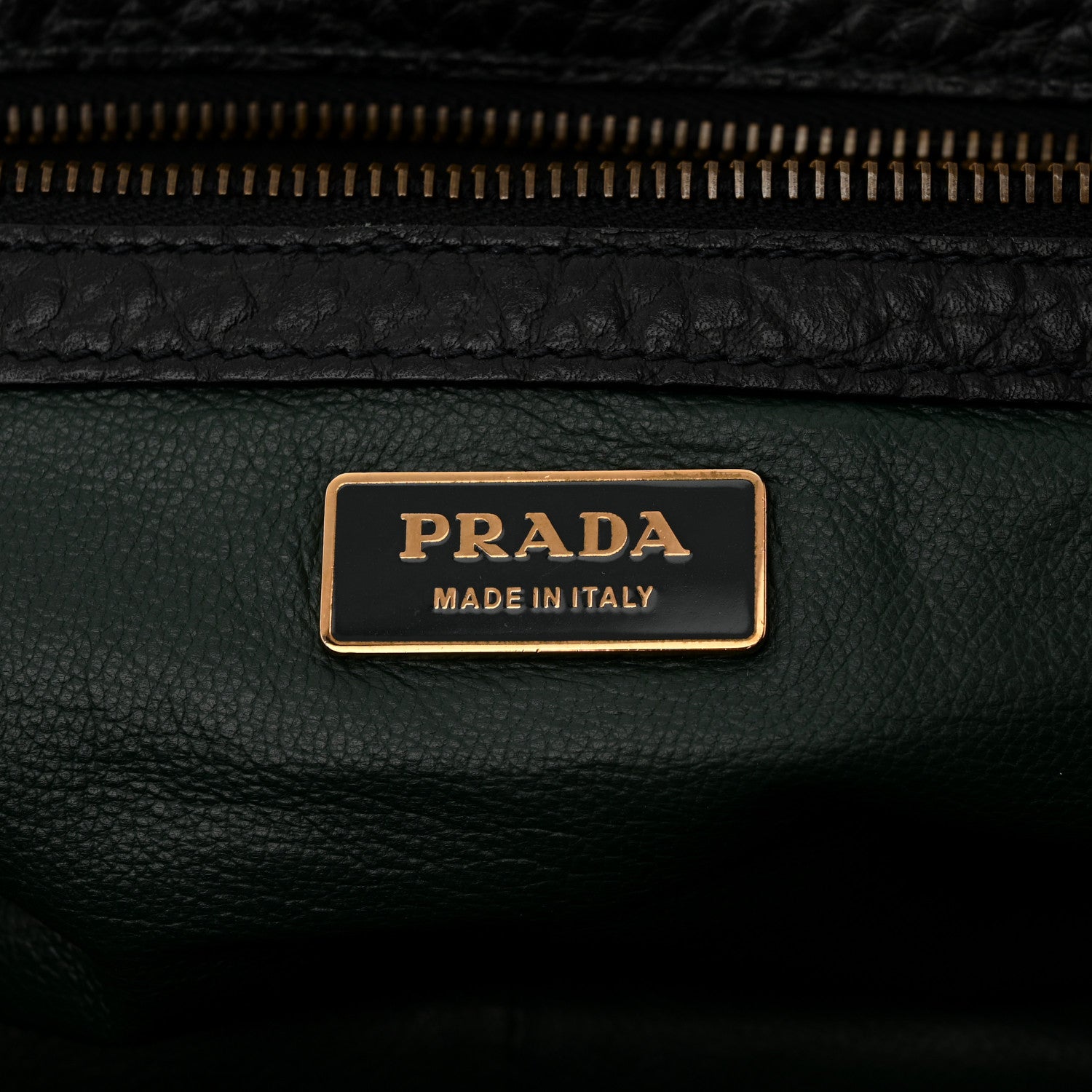 Prada Cervo Berlino Satchel Black 6 of 11