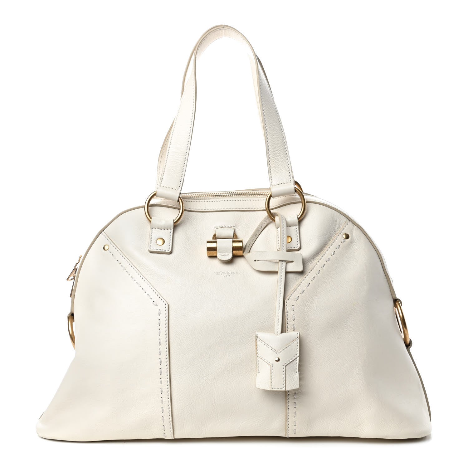 Saint Laurent Calfskin Large Muse Ivory 1 of 10