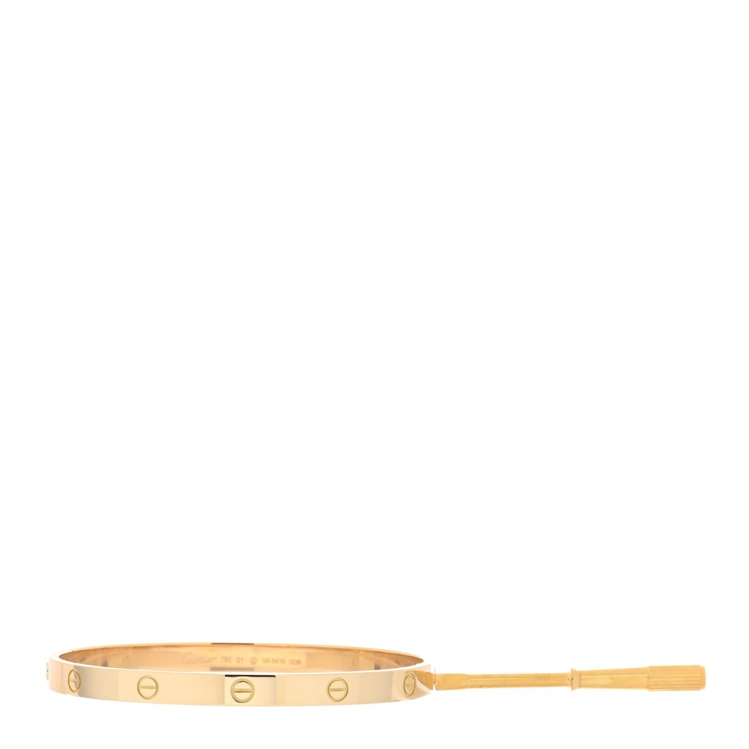 Cartier 18K Yellow Gold LOVE Bracelet 21 5 of 7