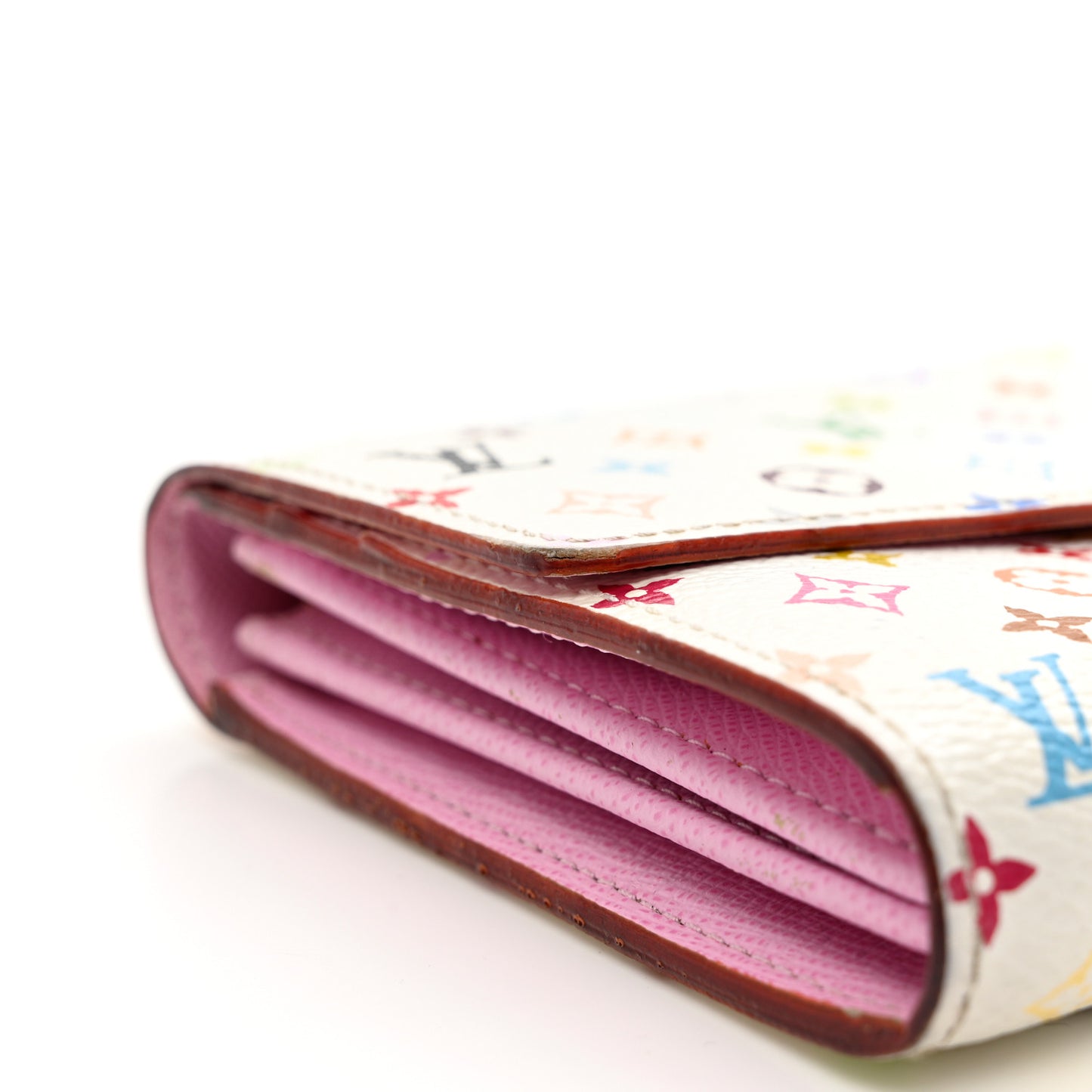 Monogram Multicolor Sarah Wallet White Litchi