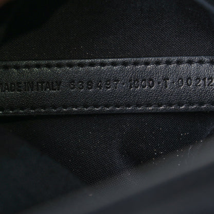 Balenciaga Calfskin Logo Shouder Bag Black 7 of 12