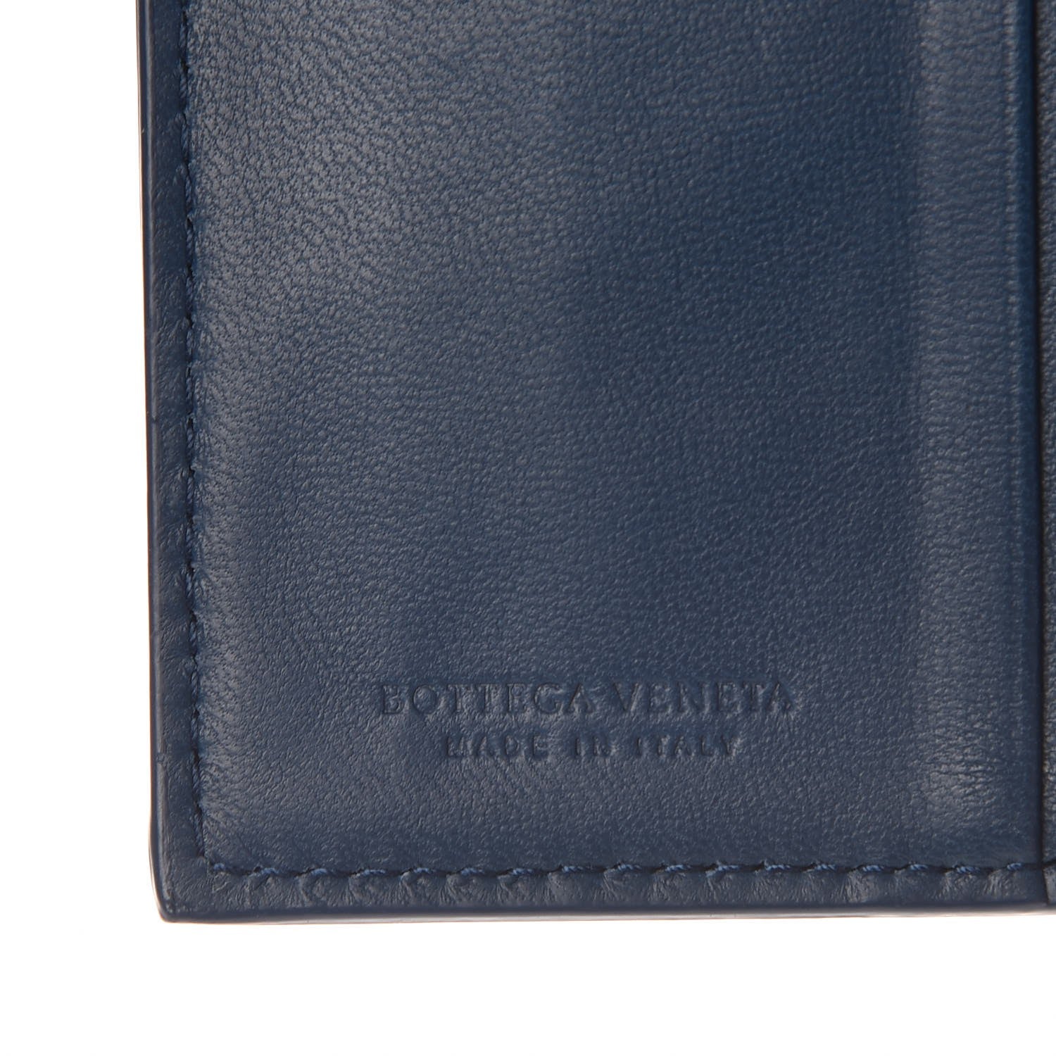 Bottega Veneta Nappa Intrecciato French Flap Wallet Baltic Blue 6 of 8