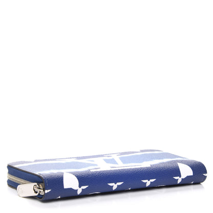 Louis Vuitton Monogram Escale Zippy Wallet Blue 4 of 8