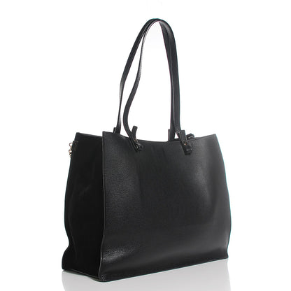 Chloe Grained Calfskin Suede Medium Faye Tote Black 12 of 18