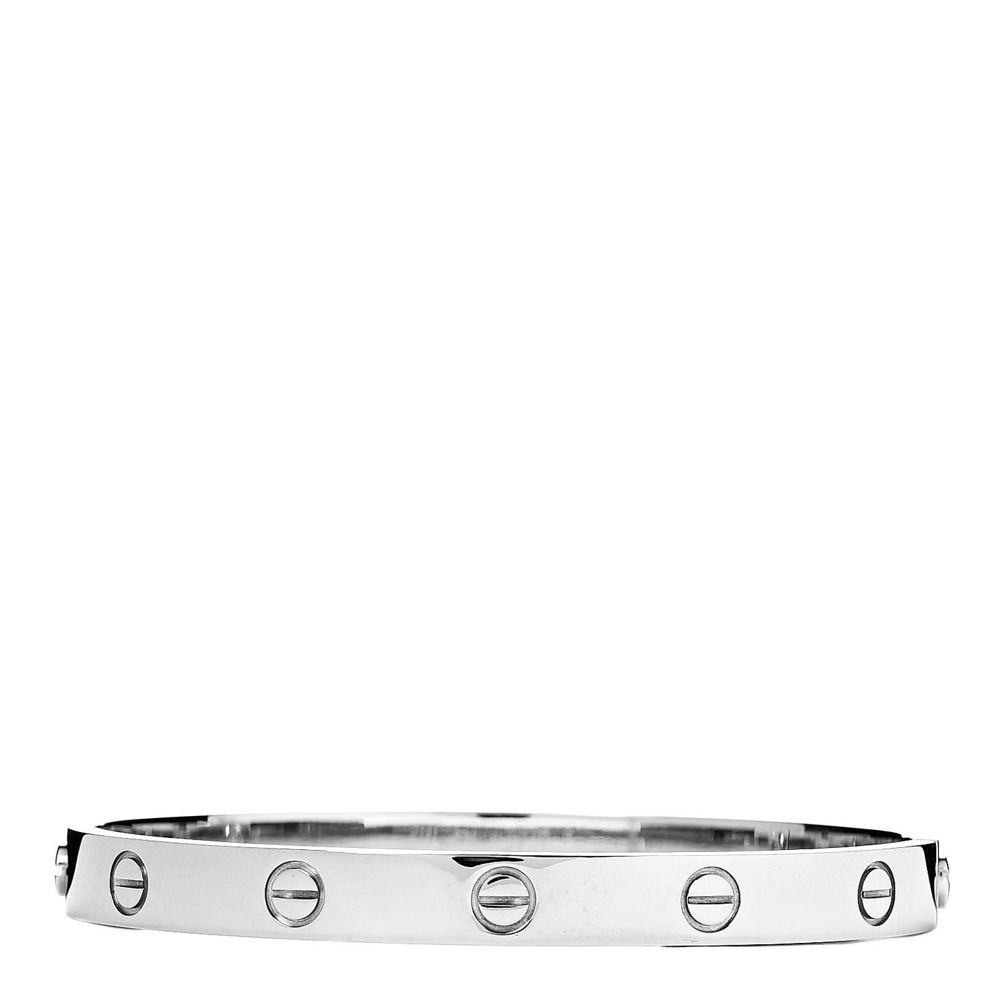 18K White Gold LOVE Bracelet 17