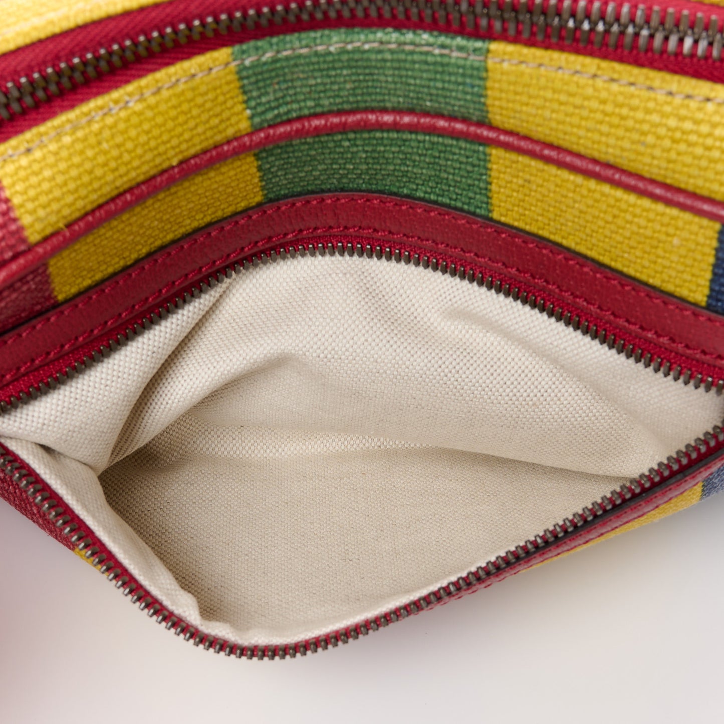 Canvas Marley Stripe Script Logo Gucci Belt Bag 80 32 Multicolor