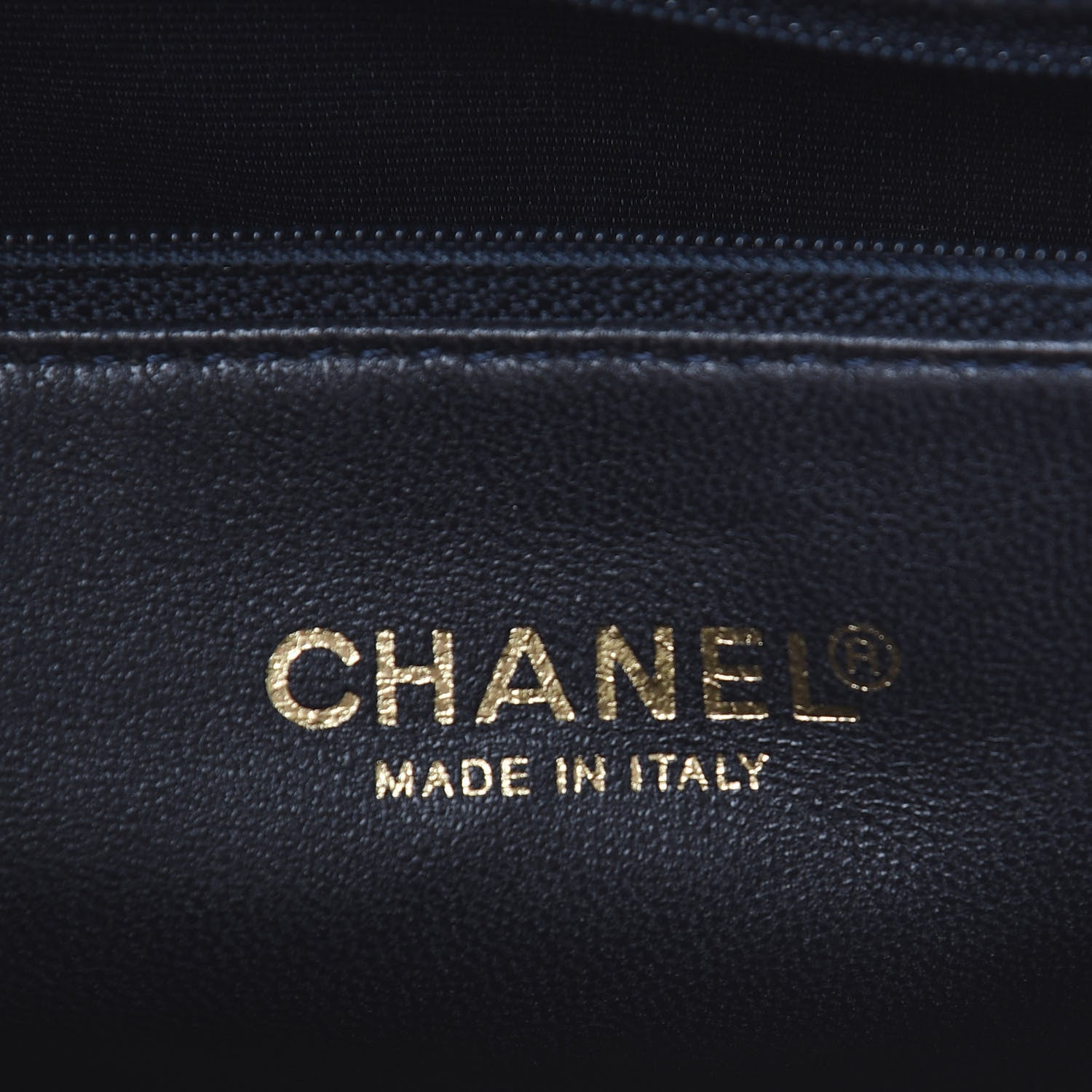 Chanel Patent Jersey Quilted Bowler Navy Blue 6 of 22