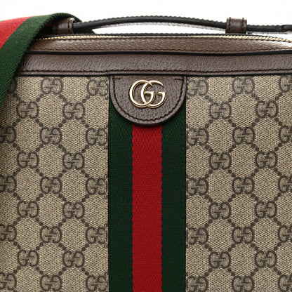 Gucci GG Supreme Web Small Ophidia Top Handle Shoulder Bag Brown 9 of 14