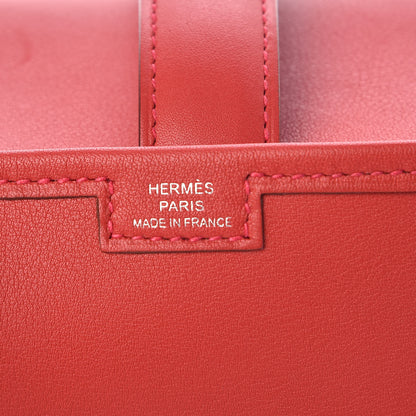 Hermes Swift Jige Elan 29 Clutch Rouge Casaque 6 of 9