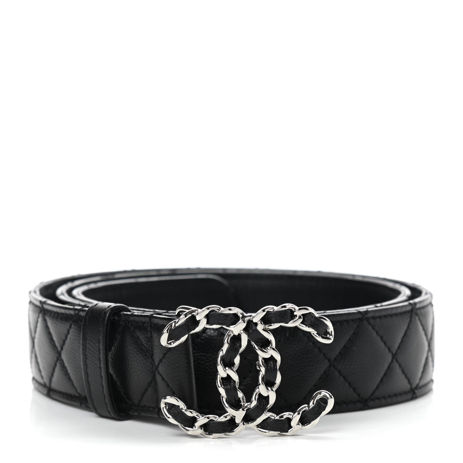 Chanel Caviar Quilted CC Chain Belt 90 36 Black 1 of 8