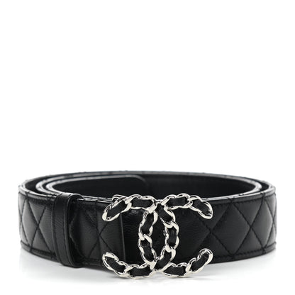 Chanel Caviar Quilted CC Chain Belt 90 36 Black 1 of 8