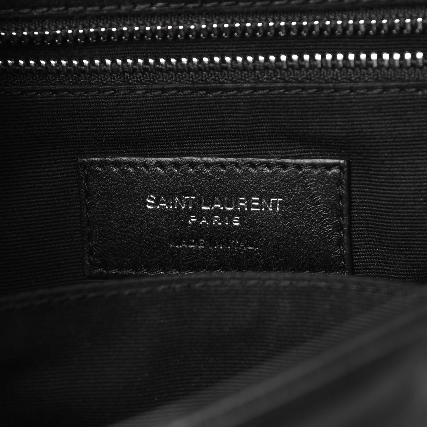 Calfskin Y Quilted Monogram Small Loulou Backpack Black