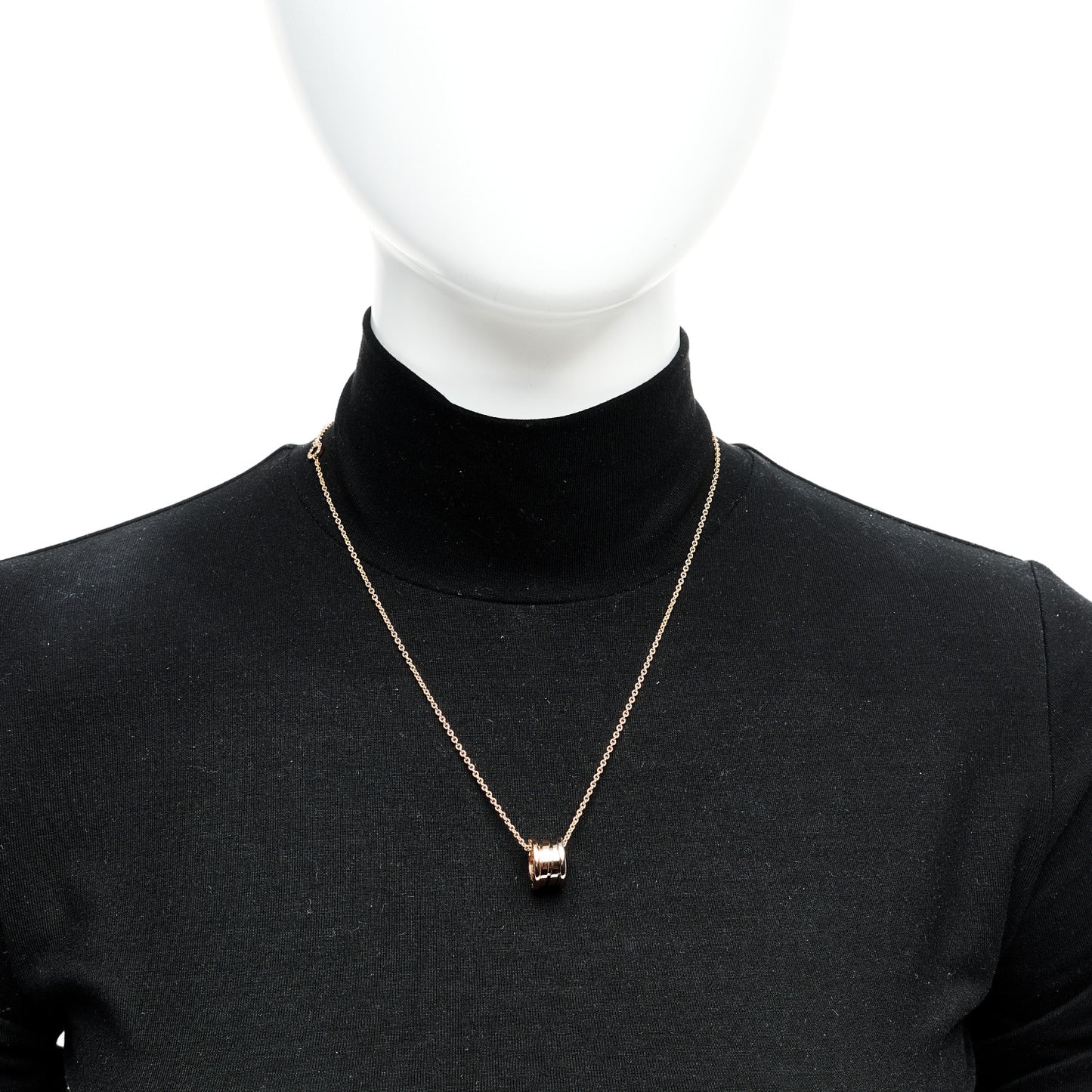 18K Rose White Yellow Gold B.Zero1 Pendant Necklace